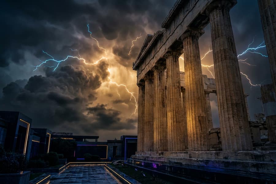 Слот Gates of Olympus с молниями Зевса